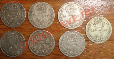 Англия, маунди моней, 3 пенса - полный сет 1914-20 год. - 7.JPG