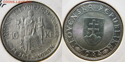 СЛОВЕНИЯ 10 крон 1944 год До 20.06 В 22-00МСК - Словения