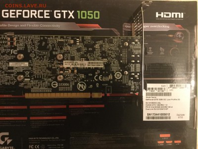 Видеокарта GIGABYTE GeForce GTX 1050 c 200 рублей - B30CE463-313D-40F6-9093-F2B84AFF3749