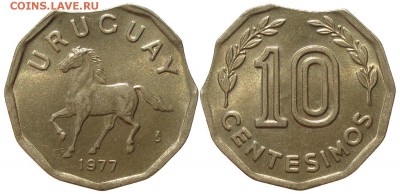 Браки на иностранных монетах - uruguay_10c_doblecapada