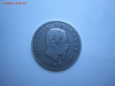 Италия, 1 лира 1863 с 500 руб. до 24.06.18 22.00 МСК - IMG_9950.JPG