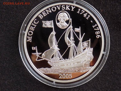 Либерия 10 $ 2005 ПАРУСНИК МОРИЦ БЕНЕВСКИЙ тираж 2500!!! - Л иберия Беноски (1).JPG