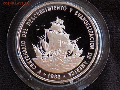 Доминикана 1 песо 1988 Корабль Санта-Мария - DSCN1945.JPG