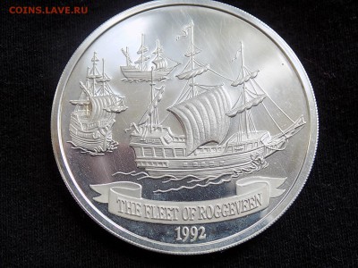 Самоа и Сисифо. 10 долларов 1992 год. ПАРУСНИК - Самоа 10$ (1).JPG