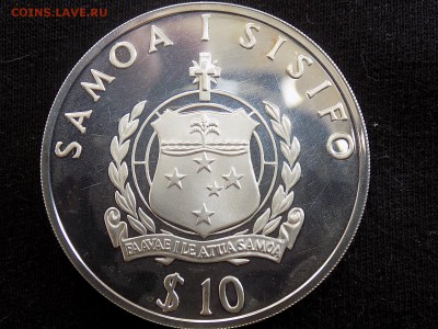 Самоа и Сисифо. 10 долларов 1992 год. ПАРУСНИК - Самоа 10$ (2).JPG