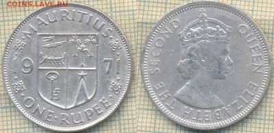 Маврикий 1 рупия 1971 г., до 28.06.2018 г. 22.00 по Москве - Маврикий 1 рупии 1971  1441