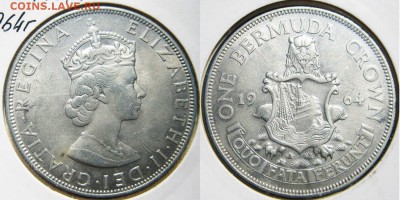 БЕРМУДЫ 1 крона 1964 год  до 25.06 В 22-00МСК - бермуды
