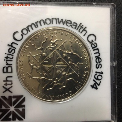 Крона Шайба Новая Зеландия 1974 Игры Стран содружества unc - s-l1600 %282%29