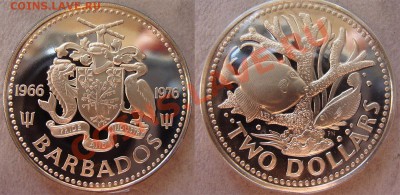 - Барбадос 2$ ПРУФ рыбки - до 03.05.11 в 22. - Барбадос
