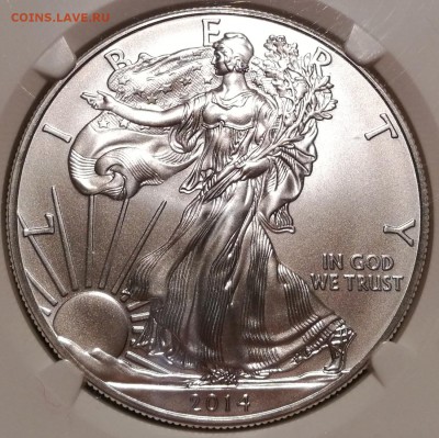 1 доллар США 2014 ngc ms69 - 3
