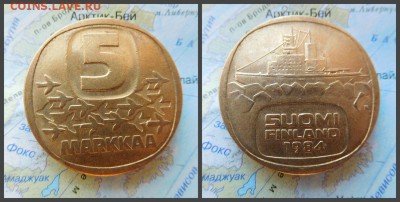 Финляндия 5 марок, 1984г - 3