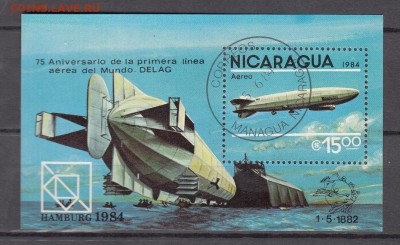 Никарагуа 1984 дирижабли бл - 9