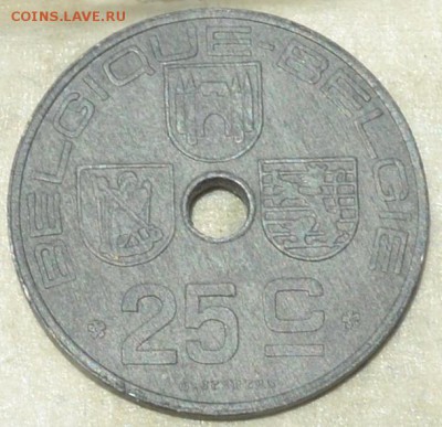 Бельгия 25 сантимов 1946. 26. 06. 2018. в 22 - 00. - DSC_0386
