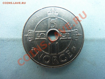 НОРВЕГИЯ 1 крона 1998г. с дырочкой до 4.05.11 в 22-00 - MEMO0006.JPG