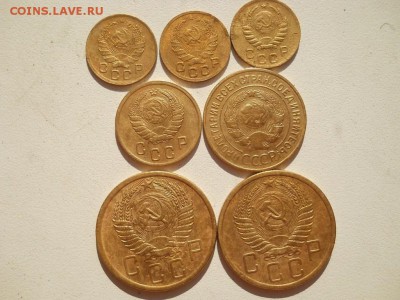 1 2 3 и5 копеек 1936,1939,1934,1955,1956г.(7 шт) - DSCN3651