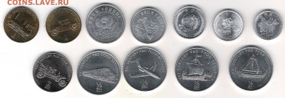 Северная Корея 12 монет с 1 рубля до 2.07 в 22.10 - Северная Корея 12 монет
