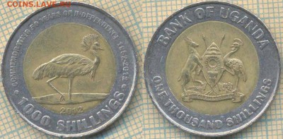 Уганда 1000 шиллингов 2012 г. 50 лет, до 02.07.2018 г. 22.00 - Уганда 1000 шиллингов 2012  1511