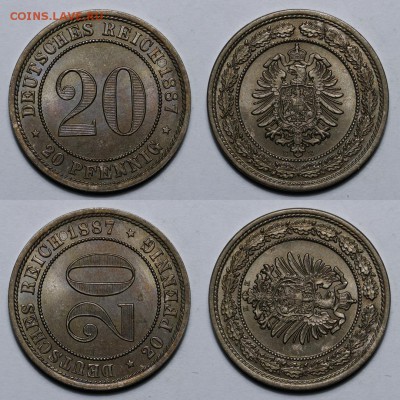 20 пфеннигов 1887 E штемпельный блеск - andreygurt_003