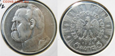 ПОЛЬША 5 злотых 1934 год До 02.07 в 22-00МСК - польша