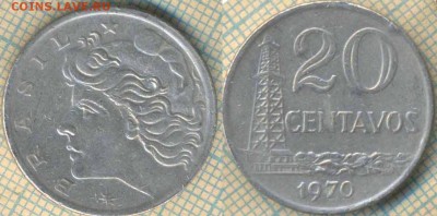 Бразилия 20 сентаво 1970 г. , до 05.07.2018 г. 22.00 по Моск - Бразилия 20 сентаво  1970  1576