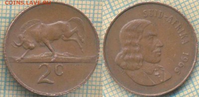 ЮАР 2 цента 1966 г., до 05.07.2018 г. 22.00 по Москве - ЮАР 2 цента 1966  1259