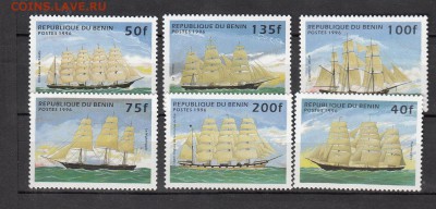Бенин 1996 парусники 6м - 2е