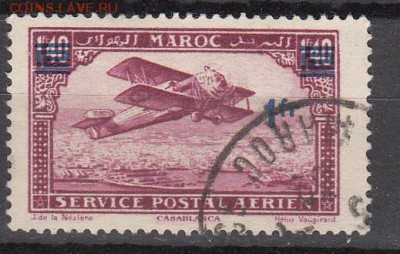 Марокко 1931 1 авиация надп 1фр - 320
