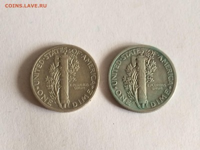 One dime США 1942,1917 - image