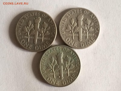 10 центов США 1947,1948,1959D - image