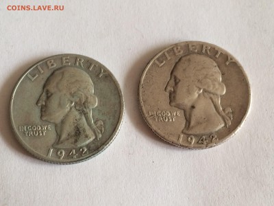 25 центов США 1942(2шт) - image