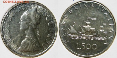 Италия 500 лир 1966 год   До 05.07 в 22-00МСК - италия