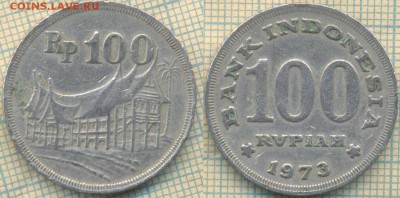 Индонезия 100 рупий 1973 г., до 09.07.2018 г. 22.00 по Москв - Индонезия 100 рупий  1973  1591