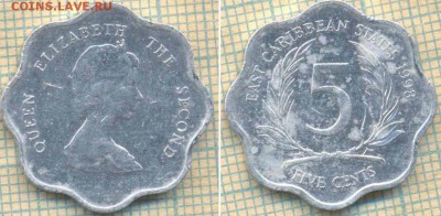 Восточные Карибы 5 центов 1998 г., до 09.07.2018 г. 22.00 по - Вост Карибы 5 центов 1998 1608