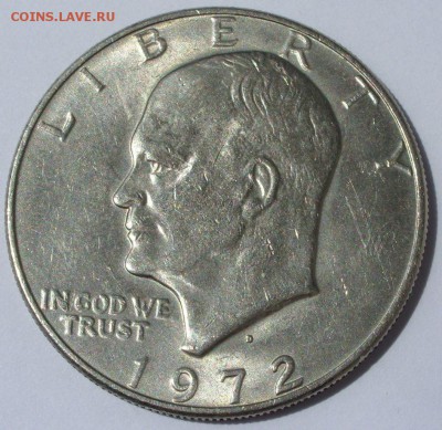 1 доллар США Орёл 1972. Старт 150 рублей. - 1 доллар США Орёл 1972 - 2