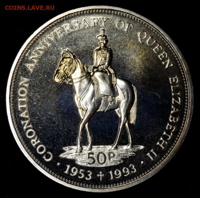 Крона Шайба Фолклендские острова 50 пенсов 1993 Коронация - krona_shajba_folklendskie_ostrova_50_pensov_1993_40_let_koronacii_elizavety_folklendy