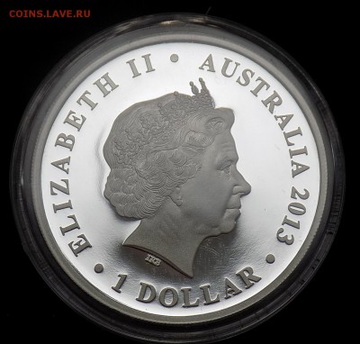 Австралия 1 доллар 2013 Джеймс Кук Парусник ЦВЕТНАЯ! - австралия кук (2).JPG