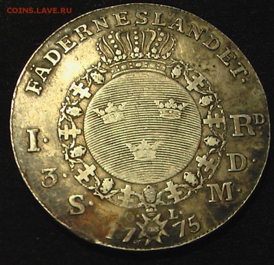 Талер 1775г. Швеция - 32