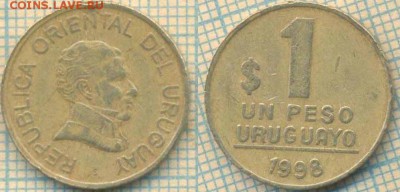 Уругвай 1 песо 1998 г. , до 10.07.2018 г. 22.00 по Москве - Уругвай 1 песо 1998  1616