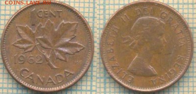 Канада 1 цент 1962 г, до 10.07.2018 г. 22.00 по Москве - Канада 1 цент1962  1615