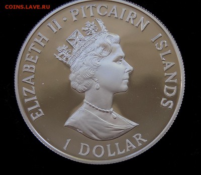 Остров Питкэрн 1 доллар 1989, парусник БАУНТИ - DSCN2088.JPG