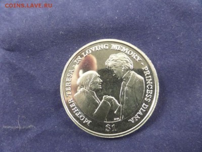 Крона Шайба Британские Виргинские острова 1$ доллар 2007 - krona_shajba_britanskie_virginskie_ostrova_1_dollar_2007_mat_tereza_i_diana