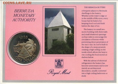 Крона Шайба Бермуды 1$ доллар 1985 Круизный Лайнер - krona_shajba_bermudy_1_dollar_1985_kruiznyj_turizm_lajner_blister_bermudskie_ostrova (1)