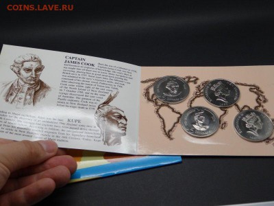 Набор Новая Зеландия 5$ долларов 1992 Первооткрыватели - krona_shajba_nabor_novaja_zelandija_5_dollarov_1992_pervootkryvateli_kuk_kolumb_kupe
