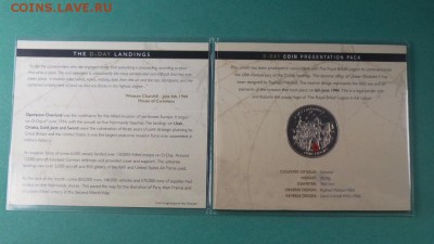 Крона Шайба Гибралтар 1 крона 2004 высадка в Нормандии - krona_shajba_gibraltar_1_krona_2004_vysadka_v_normandii_morskie_pekhotincy_vtoraja_mirovaja_vojna_buklet (2)
