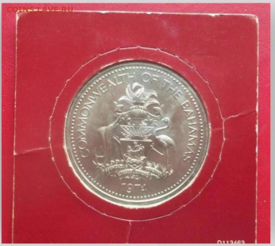 Крона Шайба Багамские острова 5$ долларов 1974 Флаг Багамы - krona_shajba_bagamskie_ostrova_5_dollarov_1974_flag_bagamy_blister_zapajka_upakovka (1)