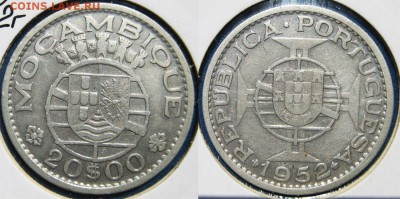 Мозамбик 20 эскудо 1952 До 09.07 в 22-00МСК - мозамбик