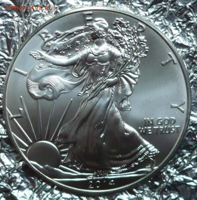 США 1 доллар 2014  Свобода  1 унция.Серебро.08.07.2018 в 22: - P2270284.JPG