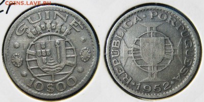 Гвинея-Бисау 10 эскудо 1952 год До 09.07 в 22-00МСК - Биссау 10 эск