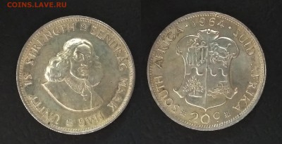 ЮАР 20 центов 1964 года, серебро - 12.07 22:00мск - IMG_20180708_120540