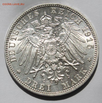 Саксен Мейнинген, 3 марки 1915, траурная, до 12.07 в 22.30 - C7DDDFEB-F479-4867-9AF5-954CE9714E8D